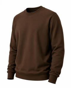 Sudadera de Felpa para Hombre con Logotipo Personalizado, Cuello Redondo, Manga Raglán, Color Sólido, Corte Holgado, Informal, Tejida, de Secado Rápido - Product Image 5