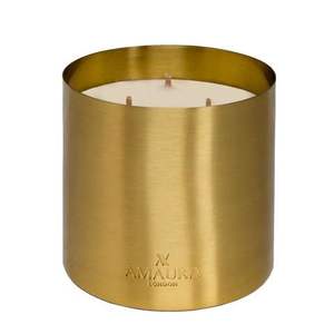Portavelas Metálico de Acabado Premium, Contenedor Decorativo para Velas, Decoración de Hogar de Lujo - Product Image 2