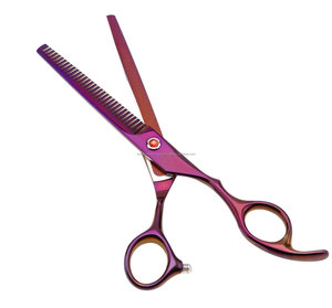 World Precision Surgical Professional Dog Grooming Scissors Set Titanium Coated <b>Long</b> Handle Right-Handed Pet Shears Kit Thinning - Product Image 3