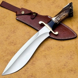 Cuchillo Bowie Personalizado Hecho a Mano con Hoja Fija, Mango de Asta de Ciervo y Funda de Cuero - Proveedor Mayorista B2B para EE. UU. y Europa, Suministro a Granel - Product Image 2