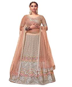Dernière conception Designer Georgette Couleur Lehenga Choli avec broderie Séquence Travail et Dupatta Ethnique Salwar Party Wear - Product Image 1