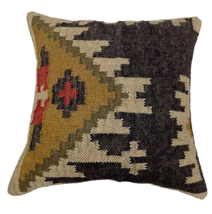 Trade Star Square Modern Kilim Pillow Case Handwoven Wool <b>Cushion</b> <b>Cover</b> with Decorative Touch for Home Use - Product Image 3