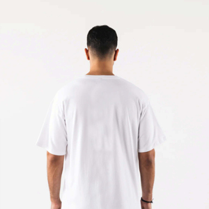 Camiseta blanca de manga corta con cuello redondo para hombre, 100% algodón jersey, corte regular, color sólido, estilo casual, camiseta de algodón para hombre - Product Image 3