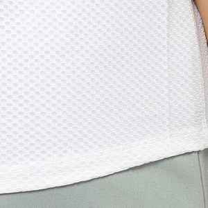 Camiseta sin mangas para hombre, 100% algodón, transpirable, con aberturas en los brazos, blanca, sin mangas, para gimnasio, musculación, corte largo, chaleco de entrenamiento y fitness - Product Image 5