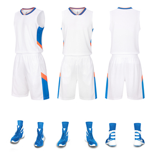 ชุดบาสเก็ตบอลสีน้ำเงินสำหรับผู้ชาย Starlet International แบบพิมพ์ลาย Sublimation ระบายอากาศได้ดี ผลิตจากโพลีเอสเตอร์ ชุดกีฬาสำหรับผู้ใหญ่ ไร้ตะเข็บ - Product Image 2