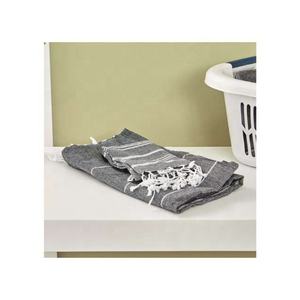 Beige Twisted Tassel bordado absorbente 100% algodón orgánico GOTS certificado toallas de cocina Golf más gruesas para sublimación - Product Image 5