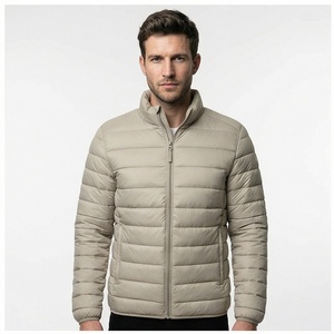 Manteau d'hiver respirant pour hommes manteaux chauds imperméables avec veste à bulles à la mode conception en cuir Style Bomber hommes - Product Image 1