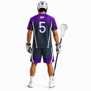 Uniformes de lacrosse pour hommes les plus vendus, meilleure qualité, sur mesure, séchage rapide, 100 % polyester, vêtements d'équipe, uniformes de lacrosse pour adultes. - Product Image 3
