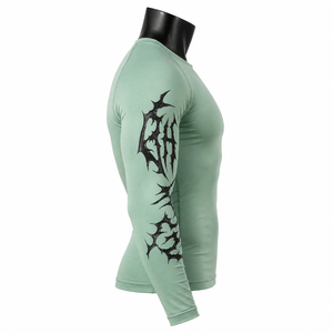 <b>Mens</b> Full Sleeve Rash Guard Tribal Print Compression <b>Shirt</b> Quick Dry Polyester Sports Training Workout Fitness <b>Swim</b> Surfing - Product Image 5