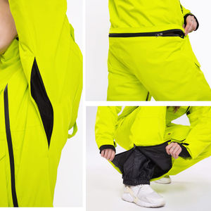 Trajes de esquí cortavientos, conjuntos de monos de esquí de invierno, traje de nieve transpirable de una pieza con forro de piel, monos de esquí para mujer - Product Image 6