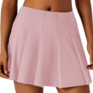 Jupe de tennis fonctionnelle pour femmes avec short intégré pour une couverture maximale, jupe athlétique taille haute pour les joueuses professionnelles - Product Image 1