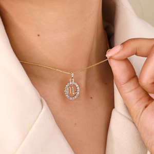 Collar con Colgante de Escorpio Chapado en Oro de 18K para Mujer, con Cristal de Estrás, Cadena Ovalada, Lujoso para Uso Diario - Product Image 3
