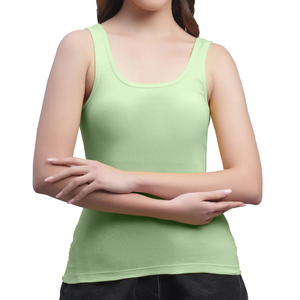 Look veraniego dinámico para mujer, camiseta sin mangas, interior suave, ajuste cómodo, construcción ligera, costuras duraderas, apariencia moderna - Product Image 1