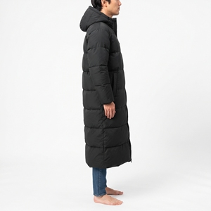 <b>Men's</b> <b>Long</b> <b>Puffer</b> <b>Coat</b> Hooded Winter Jacket Thick Warm Insulated Windproof Casual Outerwear Polyester Shell - Product Image 3