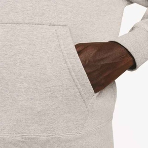Conjunto Deportivo con Capucha para Hombre, Color Gris Sólido, Algodón, Manga Larga, Pantalones Casuales con Bolsillos Laterales, Transpirable, para Otoño - Product Image 4