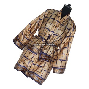 KS012 Beachwear Vintage Sari Kimono Short Manufacturer Of Beachwear Vintage Sari Kimono Short <b>Cardigan</b> Vintage Sari Kimono Short - Product Image 4