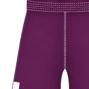 Pantalones Cortos de Rugby Color Borgoña y Blanco, Cintura Elástica con Cordón, Diseño Geométrico, Uniforme de Equipo Personalizado, Ropa Deportiva Transpirable para Entrenamiento - Product Image 3