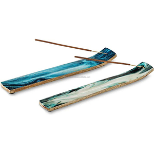 Brûleur d'encens en bois Porte-encens en bois Attrape-cendres Brûleur d'encens en bois pour la décoration de la maison du fournisseur indien - Product Image 4