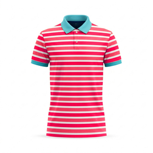 Chemises polo de haute qualité, logo personnalisé, impression par sublimation, 100% polyester, respirantes, uniformes de travail, manches courtes, t-shirts polo - Product Image 2