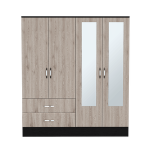 Armoire camera da letto nero e grigio chiaro Ron guardaroba elegante per la decorazione della casa - Product Image 2