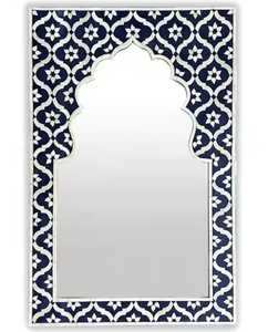 ANAM OVERSEAS Decorative Bone Inlay Art Deco <b>Rectangular</b> Framed Adjustable <b>Wall</b> <b>Mirror</b> Handmade Accent <b>Mirror</b> for Living Room - Product Image 3