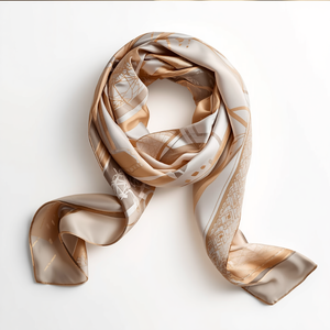 Digital Printed 100% Silk Scarf Soft Luxury Fashion Neck Scarf for Women - Product Image 2