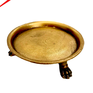 Plateau de service en métal doré avec pieds, de haute qualité, moderne et élégant pour la décoration de table à la maison - Product Image 1
