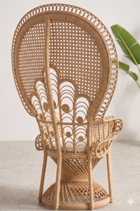 Handmade Natural Rattan Peacock Chair Sustainable Wicker Armchair For Boho Home Decor Luxury Wedding Events Outdoor Patio Furnit - Product Image 3
