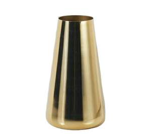 Vase à fleurs décoratif moderne en fer de luxe, cylindrique conique, fait main, écologique, pour la maison, l'hôtel, les mariages, les tables - Product Image 1