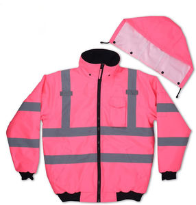 Unique Design Breathable Lightweight Solid Color Safety Jacket Hi Visibility Workwear Customizable Colors Sizes Wholesale - Product Image 3