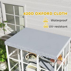 Large Outdoor Cat Enclosure for 2-4 Large Cats XXL Size Catio Cage <b>Hammock</b> Condo Jump Platforms Ladders Ramps Tarp Gray Color - Product Image 5
