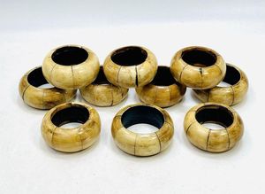 แหวนรองผ้าเช็ดปากดีไซน์พรีเมียม แหวนรองผ้าเช็ดปากฝังกระดูก ที่ใส่ผ้าเช็ดปากกระดูก ใช้สำหรับโต๊ะอาหาร ราคาขายส่งจากโรงงาน - Product Image 2