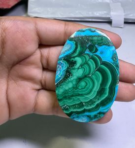 Wholesale Price Natural Chrysocolla <b>Malachite</b> Gemstone High Quality Oval Cut Jewelry Making Green MIX Size - Product Image 3