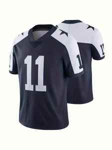 2k26 Nouveau style de maillot de football américain personnalisé pour hommes, col en V, manches courtes, uniforme d'équipe, chemise de sport performante - Product Image 4