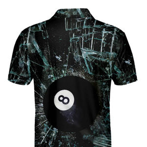 Camisetas Polo de Snooker para Hombre con Estampado Digital de Jugador de Billar, Transpirables, de Secado Rápido, de Poliéster/Algodón, Personalizables para Equipos - Product Image 5
