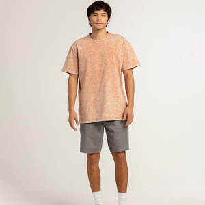 Fabricante de Camisetas Extra Grandes a Precio Económico, Camiseta de Manga Corta con Color Personalizado para Hombre, Camiseta Lisa con Lavado Ácido, Precio al por Mayor, OEM Personalizado - Product Image 5