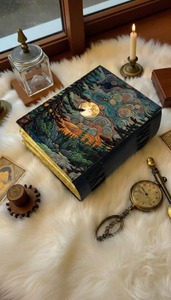 สมุดออร์แกไนเซอร์/แพลนเนอร์ ปกหนังดีไซน์สวยงาม พิมพ์ลายเทพธิดาแห่งโลกอันลึกลับ แบบเข้าเล่มสันห่วง 200 หน้า เหมาะสำหรับเป็นของขวัญ - Product Image 2