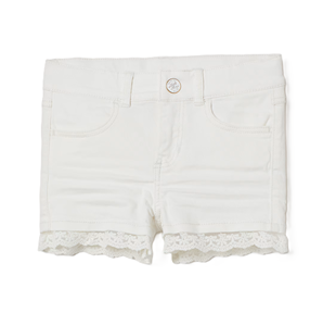 Shorts en jean tendance et colorés pour l'été, avec dentelle, pour femmes et filles – Shorts en jean délavé et à la mode - Product Image 5