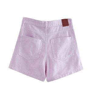 Mid <b>Waist</b> Solid Breathable Women's Casual <b>Jeans</b> Shorts Green Denim - Product Image 2