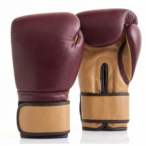 Guantes de Boxeo Profesionales de Cuero Personalizados para Adultos, Guantes de Entrenamiento y Combate con Cierre de Gancho y Bucle, Absorción de Humedad, Alta Calidad - Product Image 2