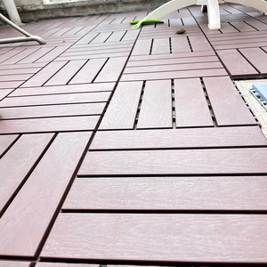 Dalles de terrasse en bois plastique pour extérieur, installation facile - Product Image 2