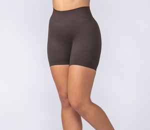 Women's High Waist Gym Shorts Solid Yoga Sports Fitness Pants <b>Tummy</b> <b>Control</b> Workout Shorts - Product Image 5