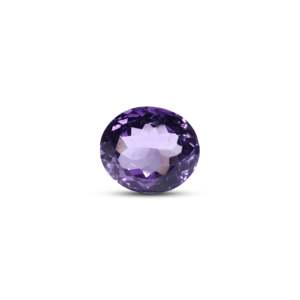 Loose Amethyst Gemstone 9.2 Carat Faceted Heart Oval Emerald Cut for Fine Jewelry - Product Image 1