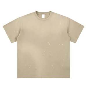 Custom Formal Woven Heavyweight 100% Cotton Oversized Blank Men's Breathable Eco-Friendly Vintage Acid Washed <b>T</b>-shirt - Product Image 5