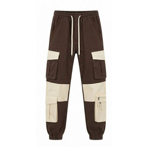 Pantalon cargo décontracté pour homme, coupe ample, confort facile, tissu flexible, taille confortable, parfait pour les voyages et les activités de plein air - Product Image 1