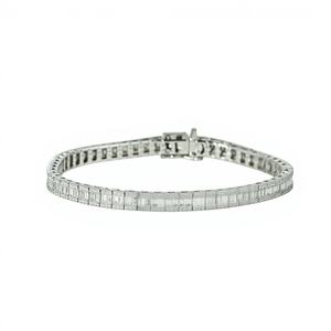 DEF Color VS VVS Clarity IGI Certified Diamond Tennis Bracelet 14K 18K <b>Solid</b> <b>Gold</b> Lab Grown Diamonds Eternity Diamond Bracelet - Product Image 1