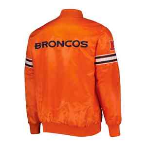 Chaqueta Bomber de Satén Personalizada 2025 con Nombre y Número del Equipo, Lote Inicial de la NFL Bordado, BRONCOS - Product Image 4