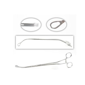 C-Shape Jaw Chest Forceps Long Jaw 15.2cm Overall Length 26.5cm Thoracic <b>Instrument</b> ZETOMEDPRO - Product Image 1