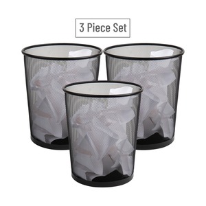 Poubelle en métal noir à mailles, à ouverture supérieure, pour bureau, poubelle durable en fil métallique pour usage domestique et commercial, vente en gros depuis l'Inde - Product Image 2