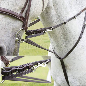 Martingala para caballo hecha a medida, de cuero liso, adecuada para la monta diaria y el entrenamiento. - Product Image 2